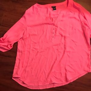 Neon pink georgette